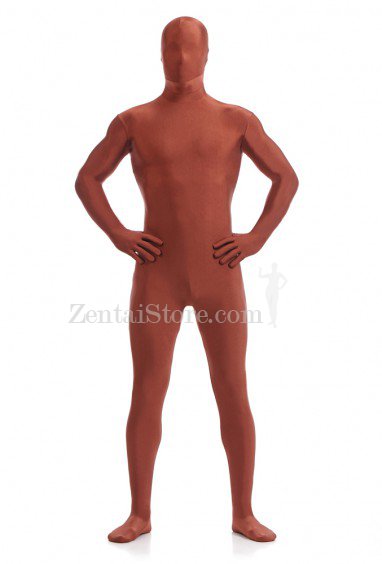 Coffee Full Body Spandex Holiday Unisex Lycra Morph Zentai Suit