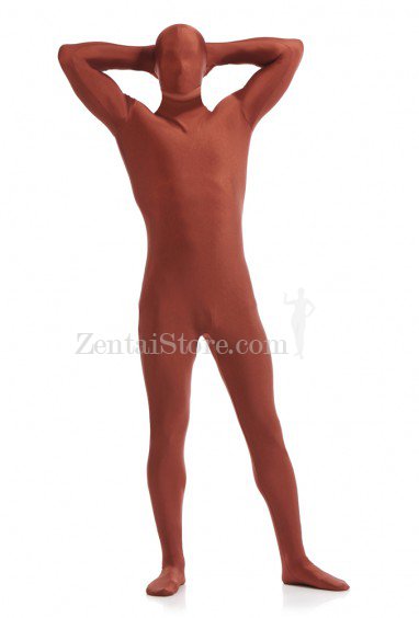Coffee Full Body Spandex Holiday Unisex Lycra Morph Zentai Suit
