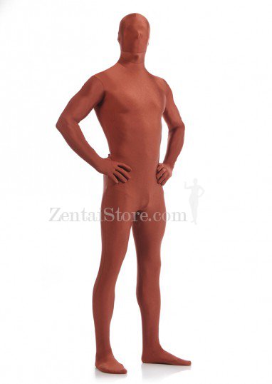 Coffee Full Body Spandex Holiday Unisex Lycra Morph Zentai Suit