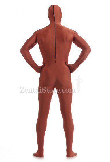 Coffee Full Body Spandex Holiday Unisex Lycra Morph Zentai Suit