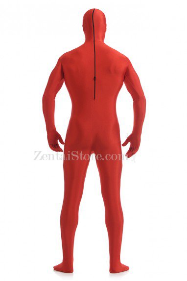 Red Full Body Spandex Holiday Unisex Lycra Morph Zentai Suit