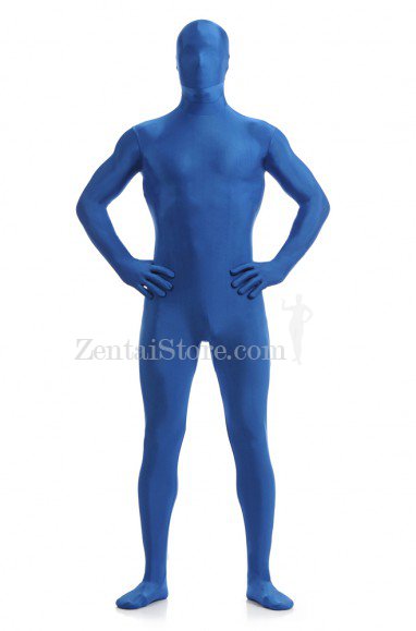 Sapphire Blue Full Body Spandex Holiday Unisex Lycra Morph Zentai Suit