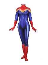 Captain Marvel Cosplay Zentai Suit Zentai Costumes Skin Suits