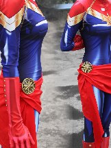 Captain Marvel Cosplay Zentai Suit Zentai Costumes Skin Suits