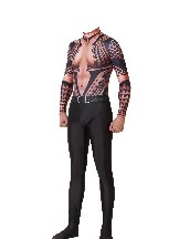 DC Movie Flesh-colored Golden Sea King Cosplay One-piece Tights Halloween Cosplay Costumes Skin Suits