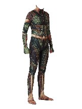 DC Movie Flesh-colored Golden Sea King Cosplay One-piece Tights Halloween Cosplay Costumes Skin Suits