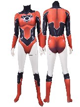 Halloween Anime Movie Costumes Skin Suits Red Lantern Supergirl One-piece Cosplay Zentai Suit