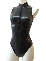 Women Simple Fashion Bodysuit Shiny Metallic Short Tights Zentai Second-skin Suits