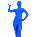 Supply Popular Unicolor Full Body Blue Lycra Spandex Unisex Zentai Suit