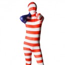 Pattern of American Flag Unisex Lycra Zentai Suit