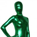 Supply Green Shiny Metallic Zentai Suit