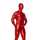Supply Perfect Red Shiny Metallic Unisex Zentai Suit