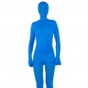 Supply Blue Velour Unisex Zentai Suit