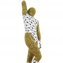 Leopard Pattern & Black Dot Lycra Spandex Zentai Suit