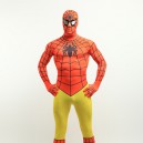Supply Orange and Yellow Spiderman Super Hero Full Body Spandex Holiday Unisex Lycra Morph Zentai Suit
