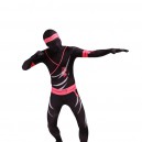 Supply Black and Pink Ninjia Full Body Halloween Spandex Holiday Unisex Cosplay Zentai Suit