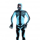 Supply Blue Skull Flag Full Body Halloween Spandex Holiday Unisex Cosplay Zentai Suit