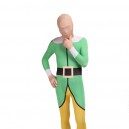 Supply Green and Yellow Morph Suits Full Body Halloween Spandex Holiday Unisex Cosplay Zentai Suit
