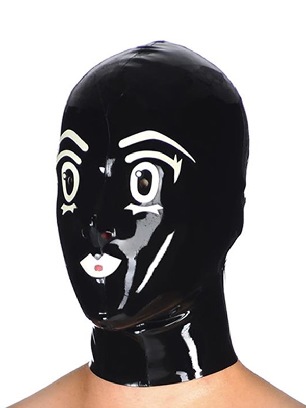 Comic Costumes Skin Suits Latex Head Cover Suffocation Mask Latex Head Cover