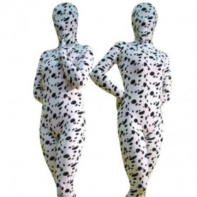 Full Body Dalmatian Print Spandex  Zentai Suit