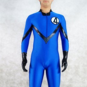 Blue Fantastic Four Spandex Men Costume