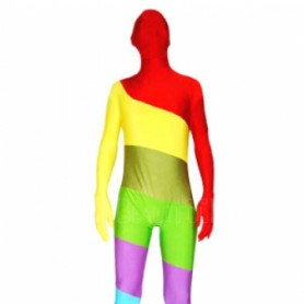 Multicolor Lycra Spandex Unisex Zentai Suit
