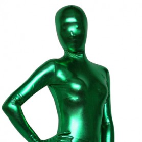Green Shiny Metallic Zentai Suit