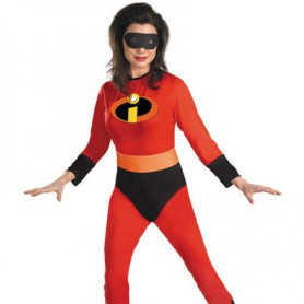 Red Elastigirl Helen Parr Lycra Super Hero Costume