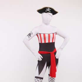 Unisex Pirates Servant Full Body Spandex Holiday Cosplay Zentai Suit