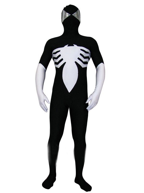 Black Lycra Spandex Spiderman Zentai Costume