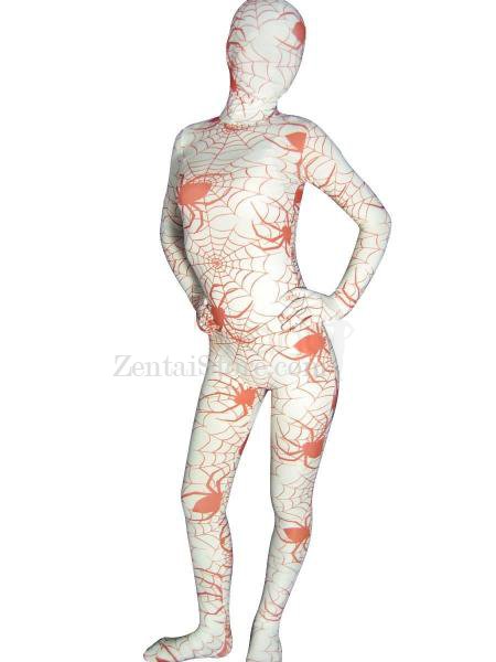 Spider Pattern Lycra Spandex Unisex Zentai Suit