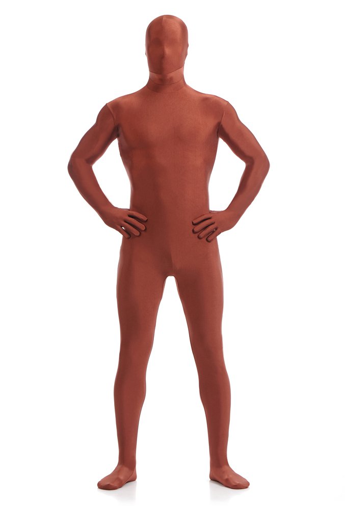 Coffee Full Body Spandex Holiday Unisex Lycra Morph Zentai Suit
