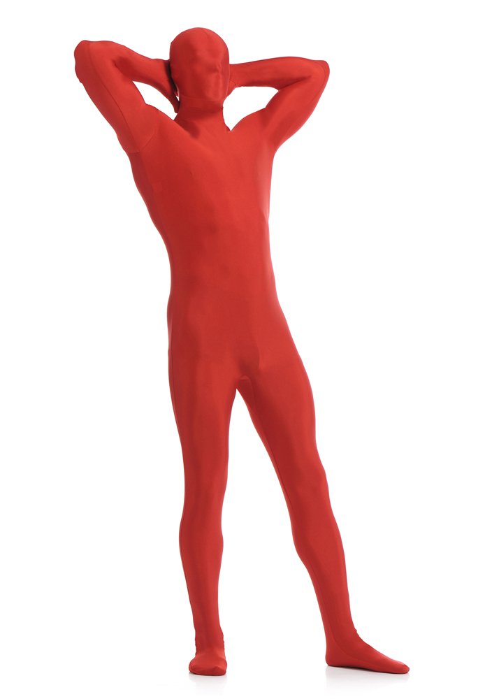 Red Full Body Spandex Holiday Unisex Lycra Morph Zentai Suit