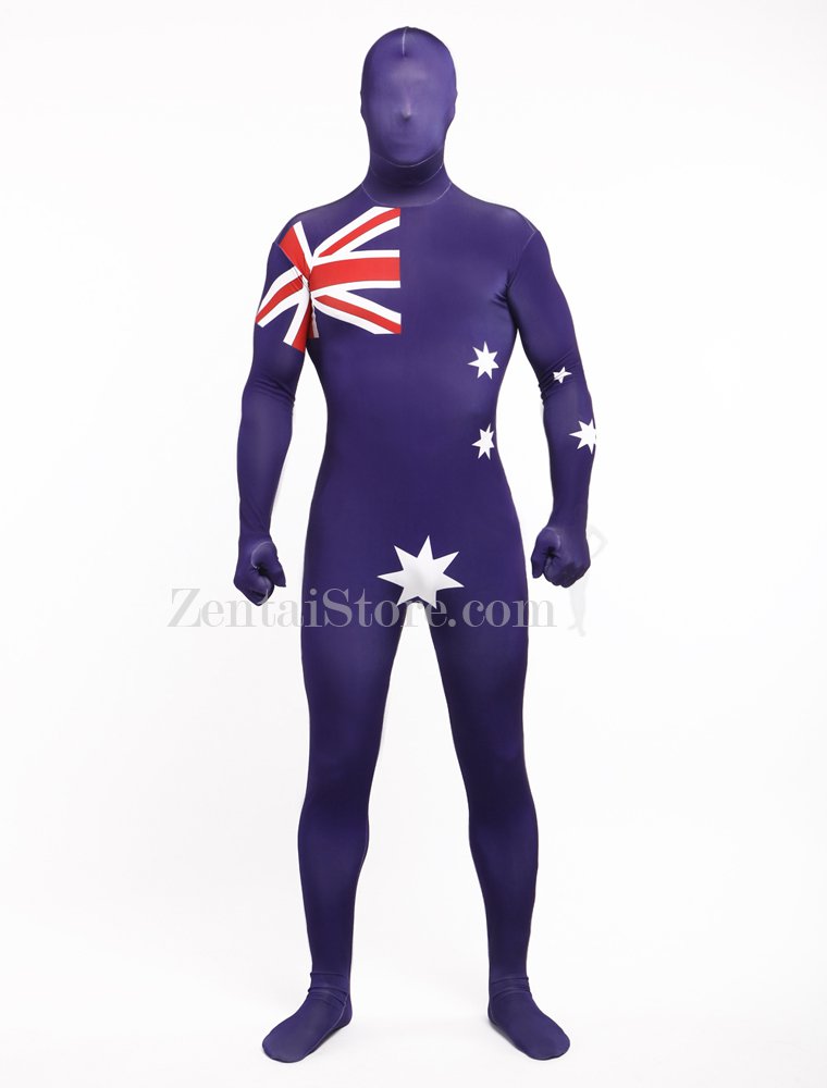 Australia National Flag Full Body Halloween Spandex Holiday Unisex